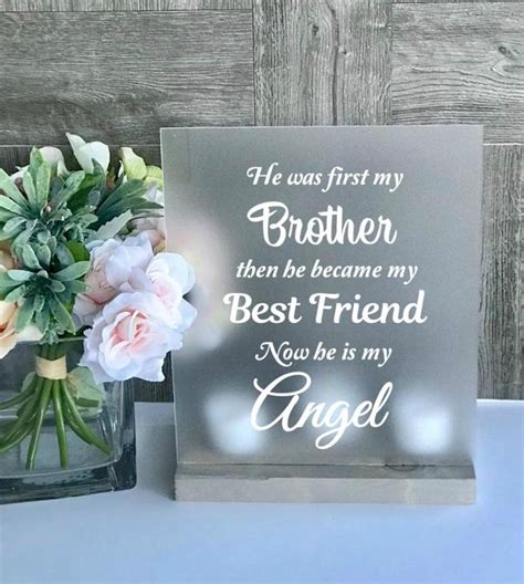 Sympathy Brother Loss of Brother Loss of Sibling Brother - Etsy | Father sympathy, Brother ...