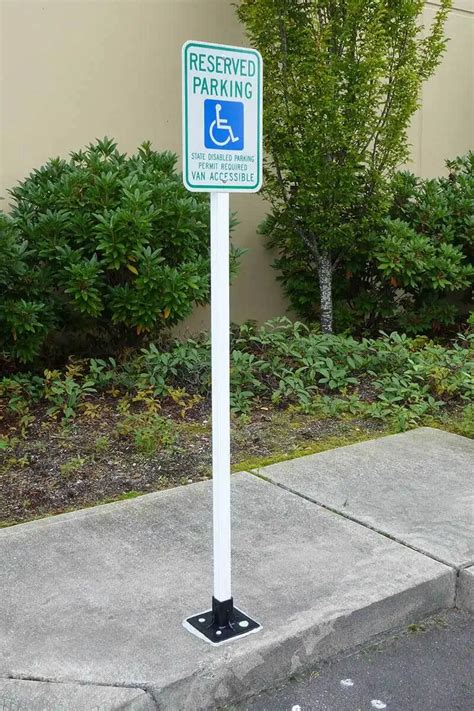 Durable Parking Lot Sign Posts - Parking Sign Base | PEXCO