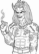 Ogre coloring Page  ColouringPages sketch template
