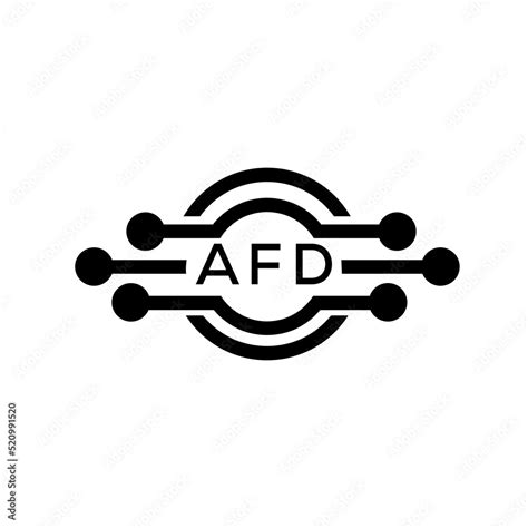 AFD letter logo. AFD best white background vector image. AFD Monogram logo design for ...