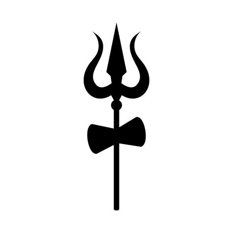 Shiva God Trishul Trident Vector Icon Illustration 21732255 Vector Art at Vecteezy