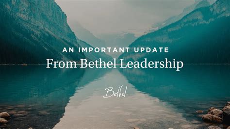 An Important Update from Bethel Leadership | Bethel Church, Redding - YouTube