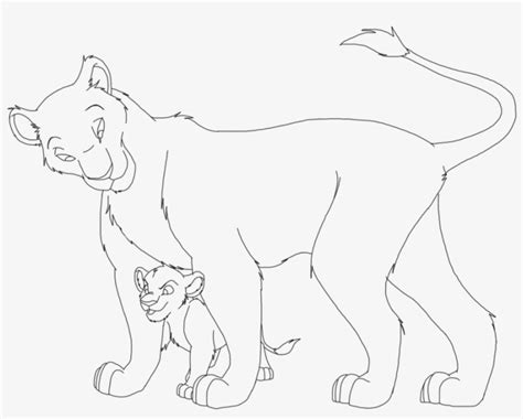 Lion And Lioness Drawing At Getdrawings - Lion - 1024x830 PNG Download - PNGkit