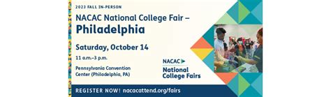 2023 Philadelphia National College Fair (NACAC) | Pennsylvania Convention Center