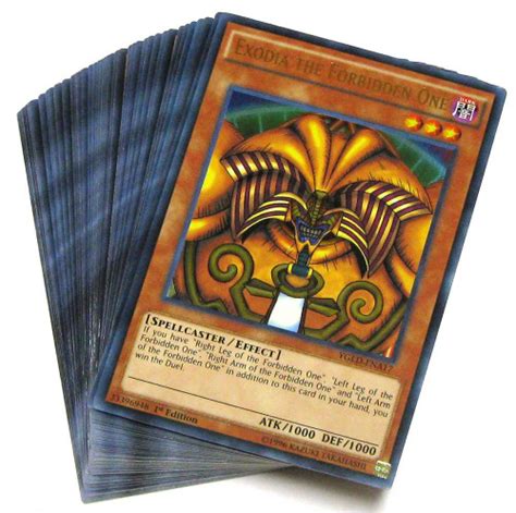 YuGiOh Yugis Legendary Decks Yugis Exodia Deck Structure Deck Loose ...