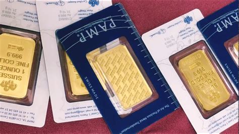 SD Bullion Unboxing Video PAMP New Design 1 Oz Gold Bars - YouTube