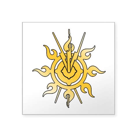 Acheron Symbol (TM) Square Sticker 3" x 3&quo by mydarkhunter