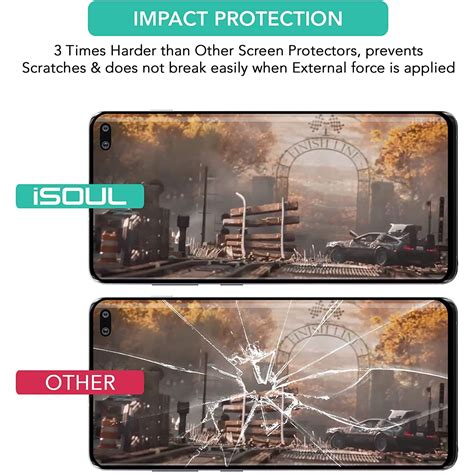 iSOUL 3 Pack Flexible Screen Protector for Samsung Galaxy S10 Plus 6.4