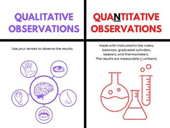 SCIENCE: Qualitative and Quantitative Observations Poster | TpT