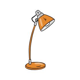 Study Table Lamp clipart vector free download