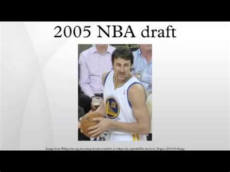 2005 NBA draft - YouTube