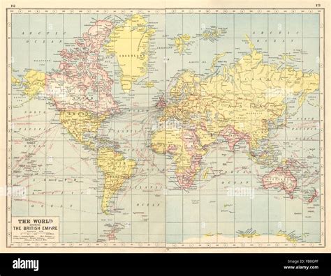 British empire map 1920 hi-res stock photography and images - Alamy