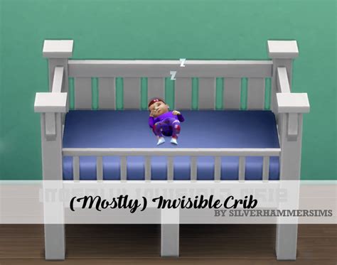 (Mostly) Invisible Crib | Sims, Sims 4, Baby boy bedding