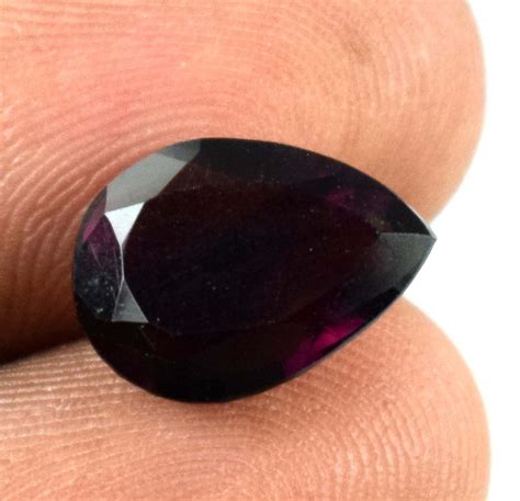 Tanzania Pear Cut Purple Musgravite Ring Size Gemstone 4.25 Ct | Etsy