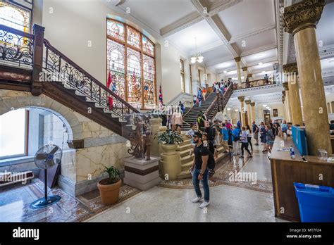 old toronto city hall interior with people Stock Photo - Alamy