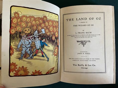 Sold: The Land of Oz L Frank Baum ca. 1919 Book Tan, Black & Silver ...