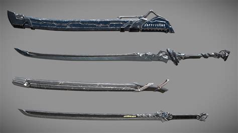 Sci-fi Swords Pack 1 - Buy Royalty Free 3D model by Lokomotto (@THEOJANG) [b4a3cbe] - Sketchfab ...