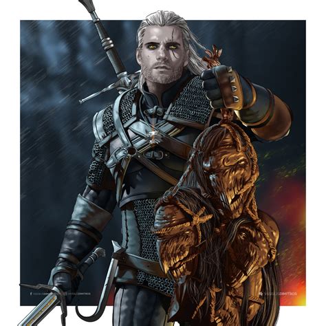 ArtStation - Henry Cavill as Geralt of Rivia, Vassilis Dimitros The Witcher Game, The Witcher ...