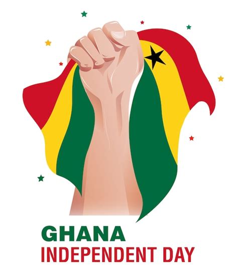 Premium Vector | Ghana independence flag