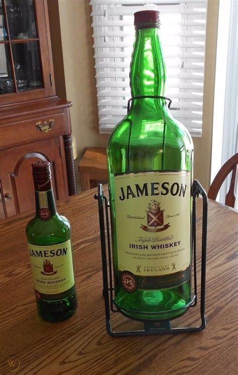 Huge (4.5 liter) EMPTY Glass Jameson Irish Whiskey Bottle, Pouring ...