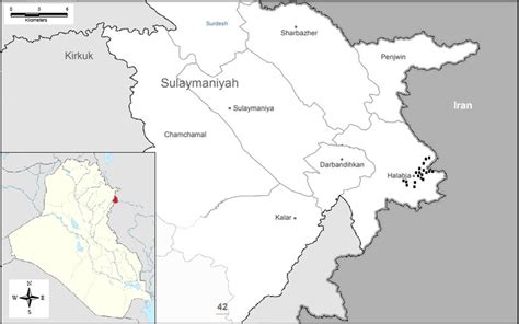 Collection localities of the survey Halabja province and Byara district... | Download Scientific ...