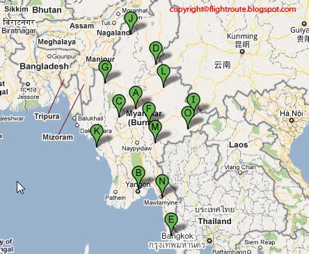 civil aviation: List of Airports in Myanmar