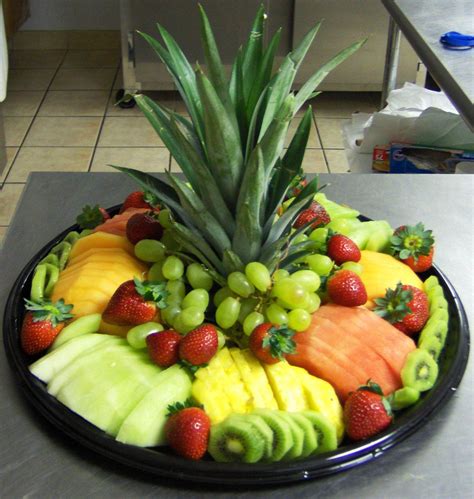 Fruit Tray Ideas | TRAY: On a large tray, arrange the fruit in an artistic . FRUIT TRAY ...