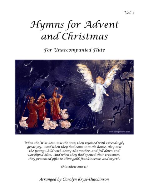 Hymns for Advent and Christmas, Volume 2 (arr. Carolyn Krysl-Hutchinson) Sheet Music | Bourgeois ...