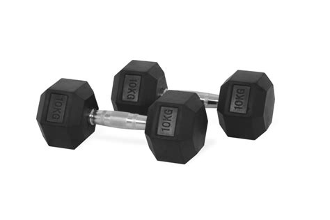 Fitness, Running & Yoga Equipment Dumbbell set 10kg dumbell pair 2 x 10kg Strength Dumbbells ...