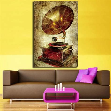 Aliexpress.com : Buy 2017 Vintage painting Antique Phonograph Retro ...