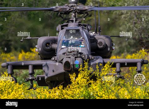 Apache Helicopter In Combat