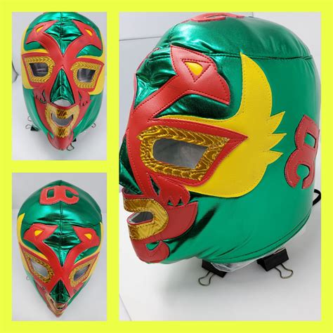 Dos caras mask luchador wrestler lucha libre extra big mask | Etsy