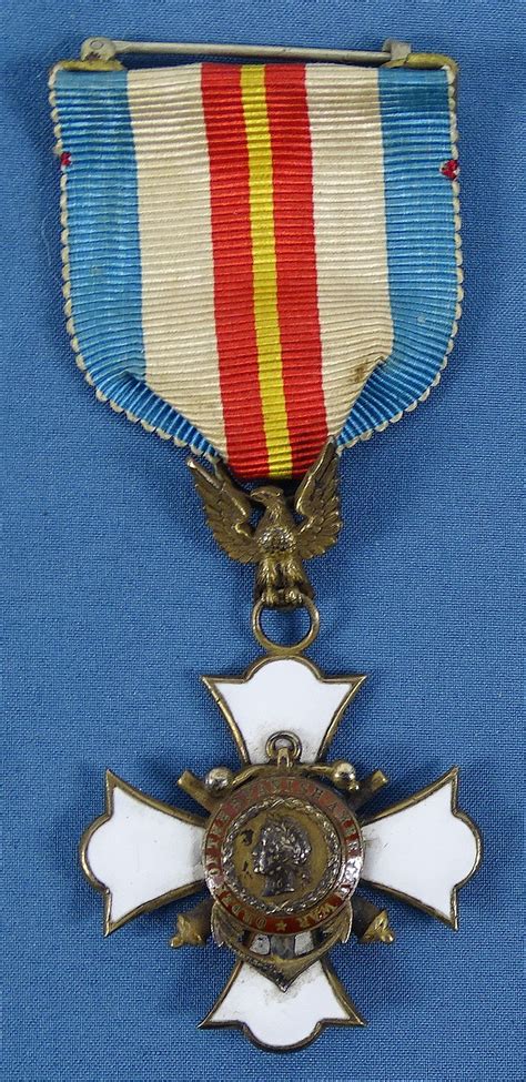 Numbered Member Badge of The Naval and Military Order of the Spanish ...