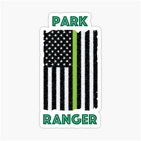 "Park Ranger Flag Merchandise" Sticker for Sale by TigersEyeStudio ...