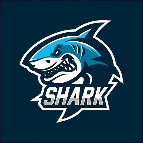 Premium Vector | Shark esport gaming mascot logo template