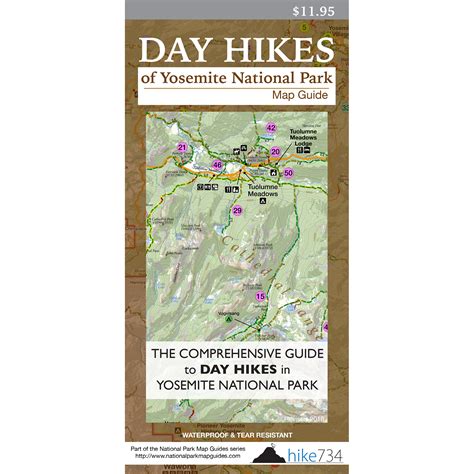 Yosemite National Park Hiking Trails Map In USA | contratacion ...