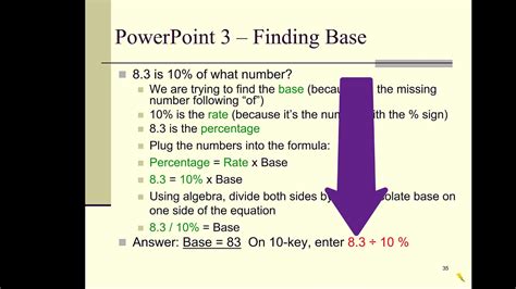 Finding Base Rate And Percentage Worksheet