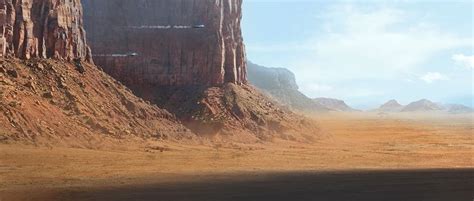 Desert by Amine Amahadar | Matte Painting | 2D | CGSociety | Wasteland landscape, Matte painting ...