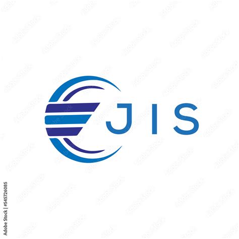 JIS letter logo. JIS blue image on white background. JIS vector logo ...