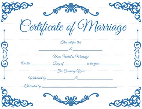 Traditional Corner Marriage Certificate – Doc Formats | Marriage certificate, Marriage, Certificate