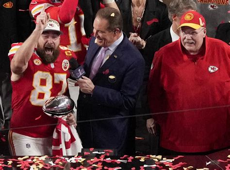 Travis Kelce called out by brother for bumping Andy Reid in Super Bowl ...