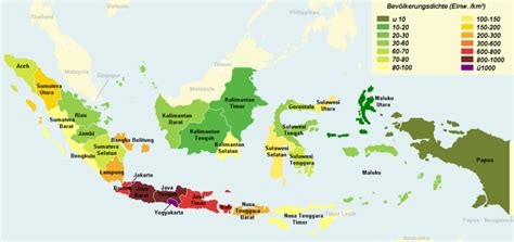 Map of Indonesia (Population Density) : Worldofmaps.net - online Maps and Travel Information