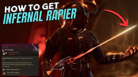 How To Get The Infernal Rapier In Baldur's Gate 3 - DO NOT MISS #gaming #bg3 #guide - YouTube