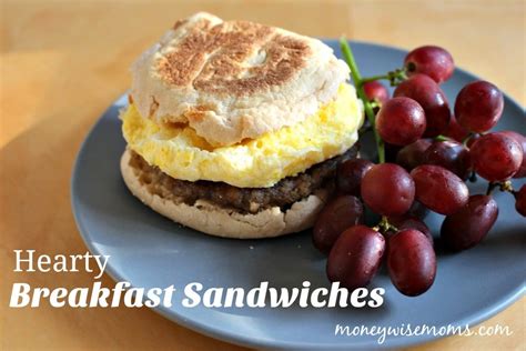 Hearty Breakfast Sandwiches {Tasty Tuesdays} - Moneywise Moms