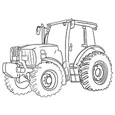 Tractor Drawing Outline at GetDrawings | Free download