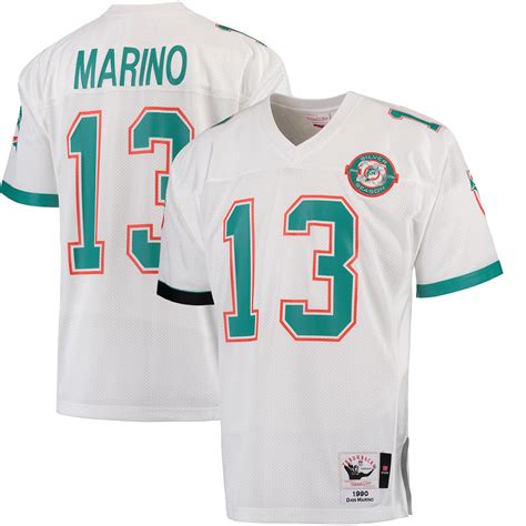 Mitchell & Ness Dan Marino Miami Dolphins White 1990 Authentic ...