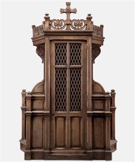 Massive Oak Church Confessional at 1stDibs | confessional booth for ...