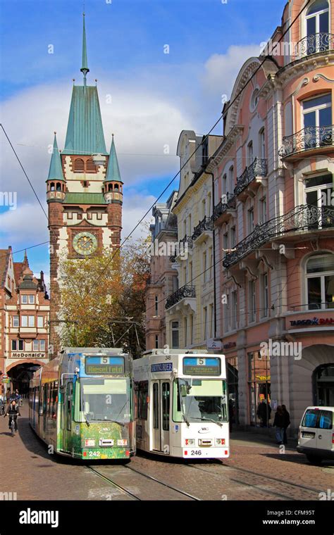 Martinstor, Old Town, Freiburg, Baden-Wurttemberg, Germany, Europe ...