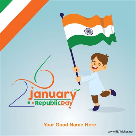 Best Republic Day Wishes Card for 26th January 2024