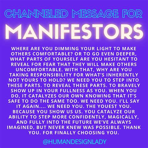 Channeled Message for Human Design Manifestors | Human design, Human design system, Channeled ...